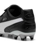 Close-up of the heel on the Puma Liga black football boot