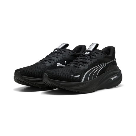 Pair of Puma Magnify NITRO 3 black referee running shoes