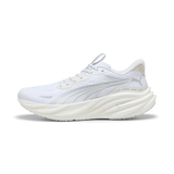 Puma Magnify NITRO 3 white referee running shoe, side view
