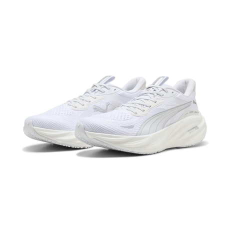 Pair of Puma Magnify NITRO 3 white referee running shoes