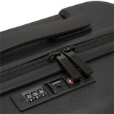 Close-up of the combination lock on the Puma referee trolley case