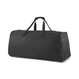Puma black wheeled roller bag, back view