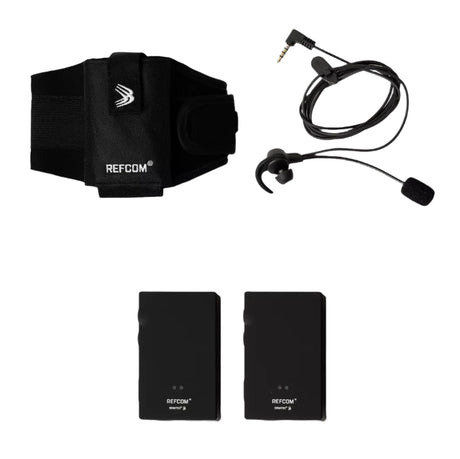 Spintso Refcom II 2-set referee communication kit: armband, earpiece and two units