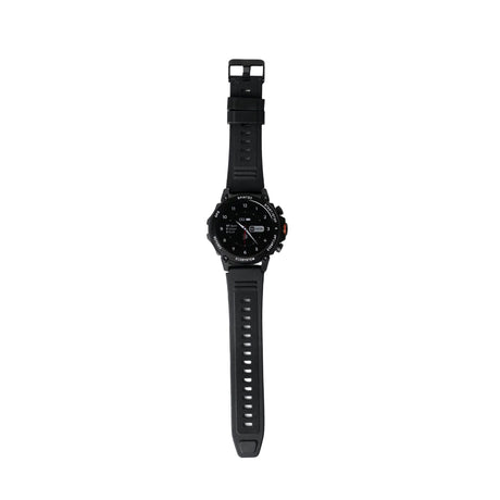 Spintso S2 Pro black referee watch, side view of the strap