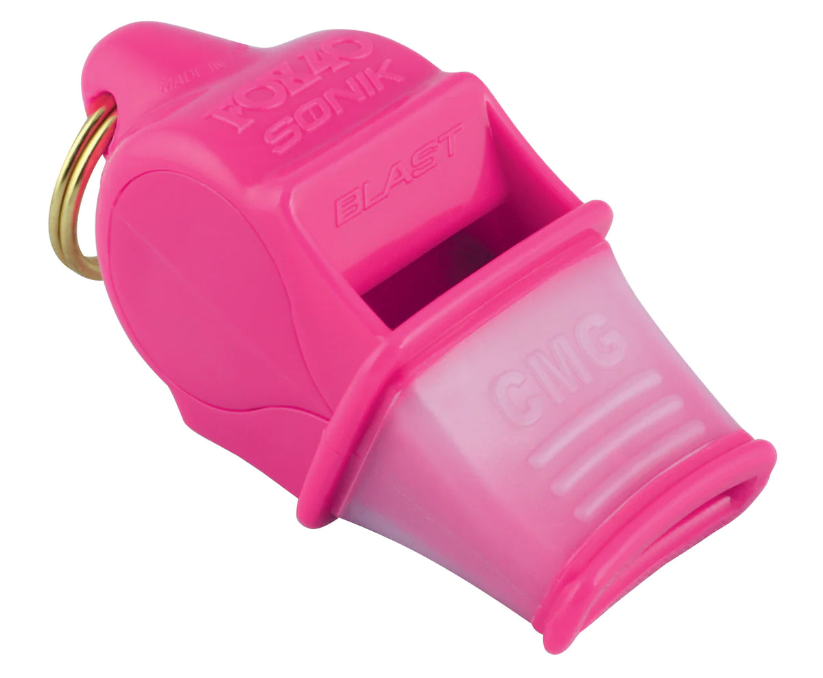 Fox 40 Sonik Blast CMG referee whistle in pink