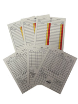 A&H Write-On match cards fanned out
