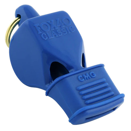Fox 40 Classic CMG referee whistle in blue with cushioned mouth grip