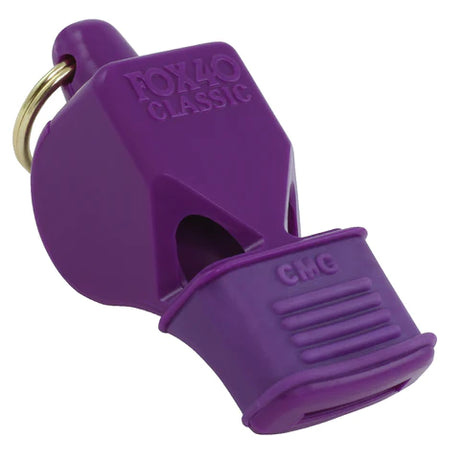 Fox 40 Classic CMG referee whistle in purple with cushioned mouth grip