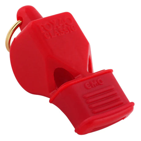 Fox 40 Classic CMG referee whistle in red with cushioned mouth grip