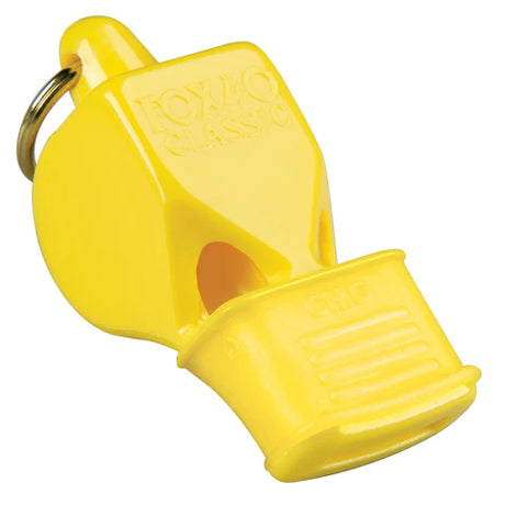 Fox 40 Classic CMG referee whistle in yellow with cushioned mouth grip