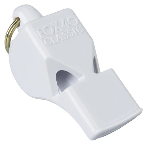Fox 40 Classic referee whistle in white
